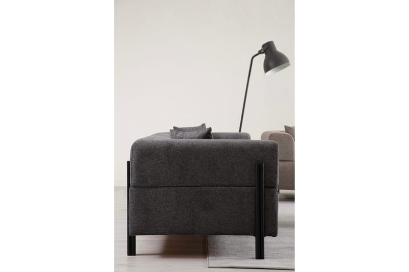 Gio 3-seters Sofa - Antrasitt - Møbler - Sofaer - Sofa 3 seter