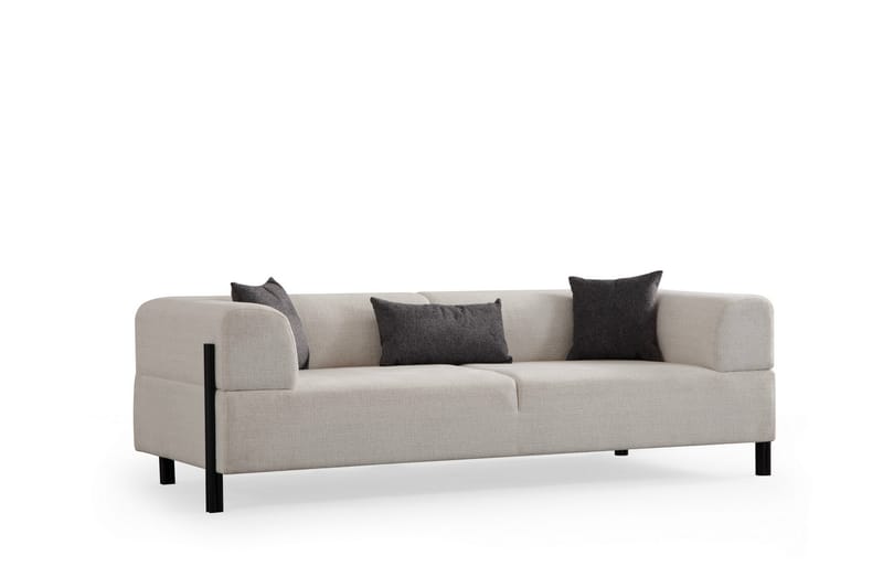 Gio 3-seters Sofa - Hvit - Møbler - Sofaer - Sofa 3 seter