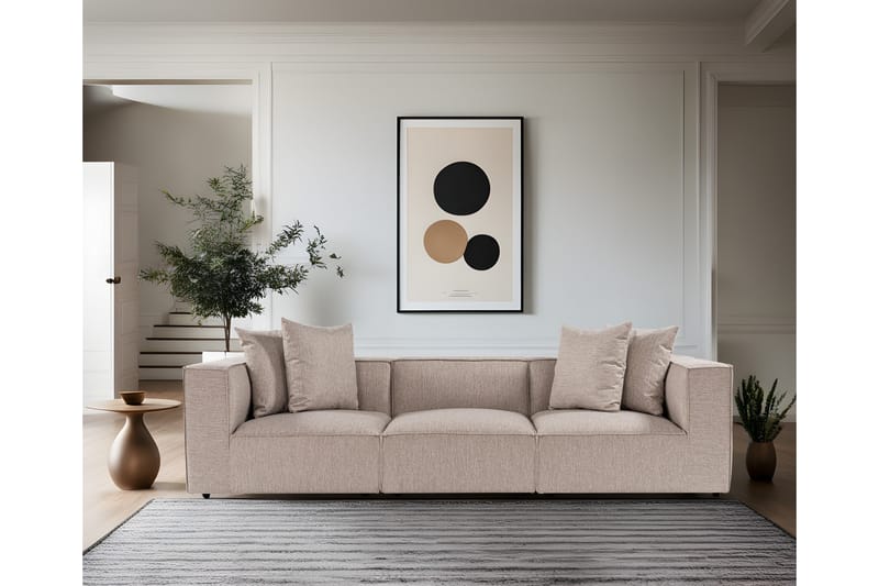 Gregor Sofa 3-seter - Sand beige - Møbler - Sofaer - Sofa 3 seter