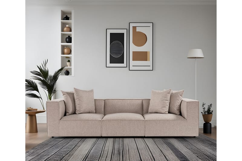 Gregor Sofa 3-seter - Sand beige - Møbler - Sofaer - Sofa 3 seter