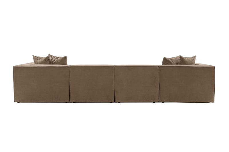 Gregor Sofa med Sjeselong 4-seter - Brun - Møbler - Sofaer - Sofa med sjeselong