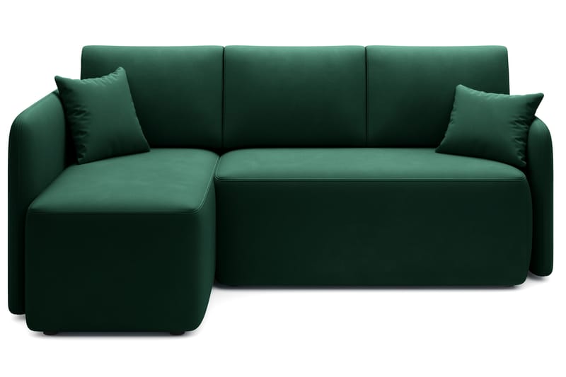 Hadson 3-seter Sofa med Sjeselong - Grønn - Møbler - Sofaer - Sofa med sjeselong