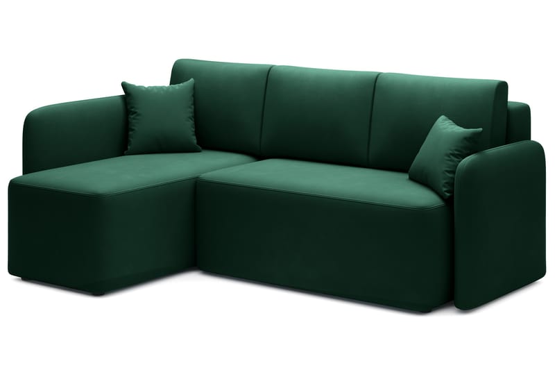 Hadson 3-seter Sofa med Sjeselong - Grønn - Møbler - Sofaer - Sofa med sjeselong