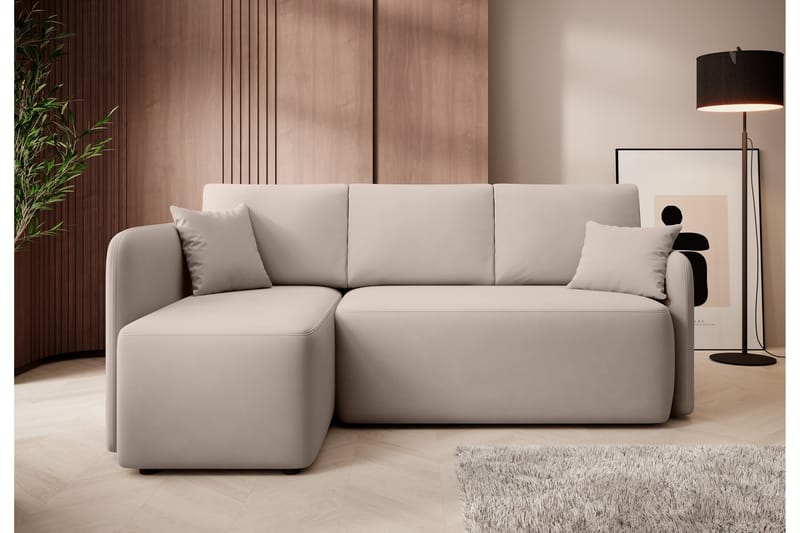 Hadson 3-seters Sofa med Divan - Beige - Møbler - Sofaer - Sofa med sjeselong