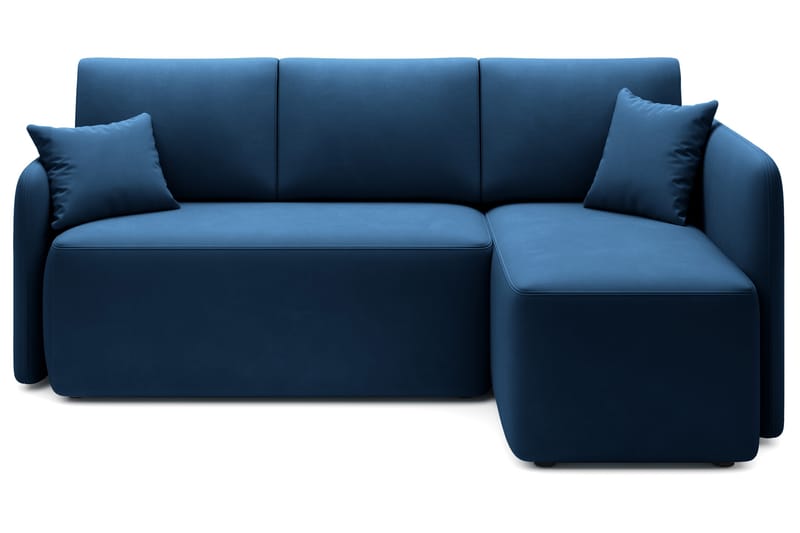 Hadson 3-seters Sofa med Divan - Blå - Møbler - Sofaer - Sofa med sjeselong