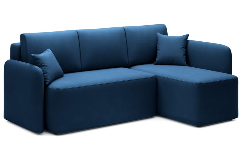 Hadson 3-seters Sofa med Divan - Blå - Møbler - Sofaer - Sofa med sjeselong