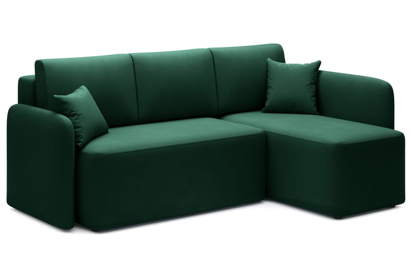 Hadson 3-seters Sofa med Divan - Grønn - Møbler - Sofaer - Sofa med sjeselong