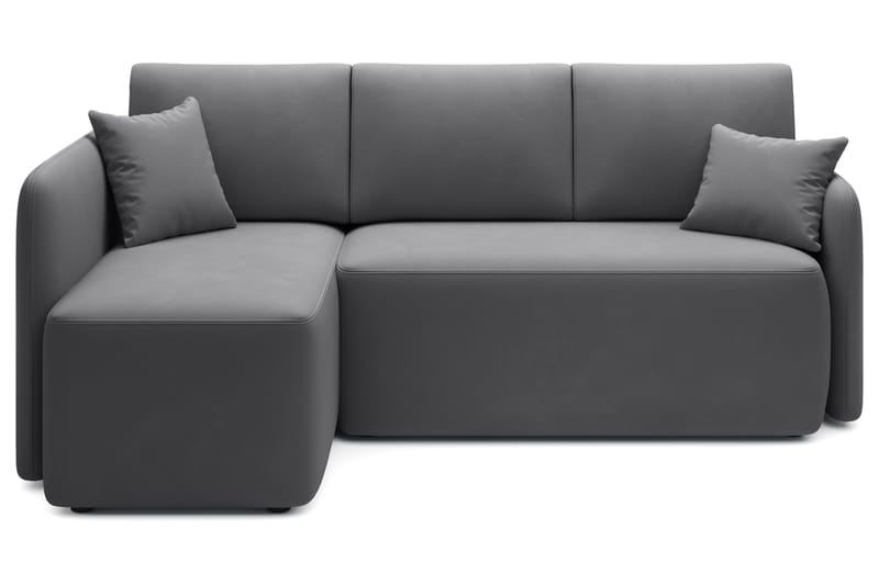 Hadson 3-seters Sofa med Divan - Mørk grå - Møbler - Sofaer - Sofa med sjeselong