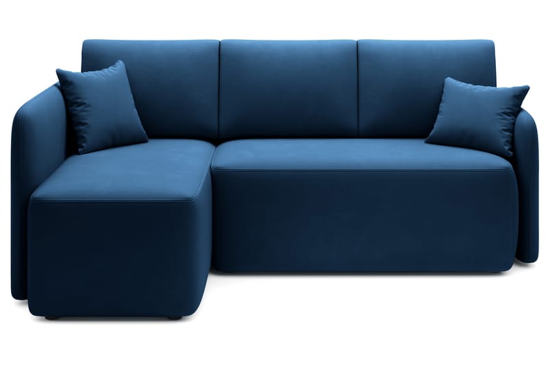 Hadson 3-seters Sofa med Sjeselong - Blå - Møbler - Sofaer - Sofa med sjeselong