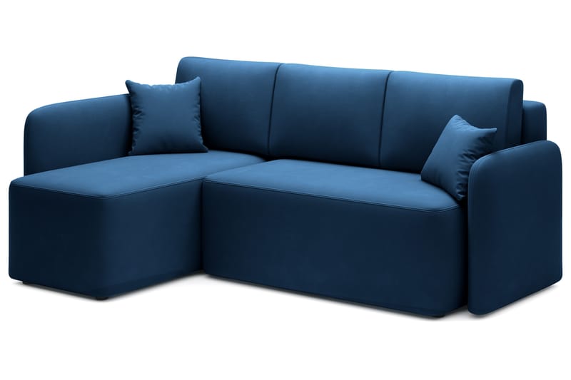 Hadson 3-seters Sofa med Sjeselong - Blå - Møbler - Sofaer - Sofa med sjeselong