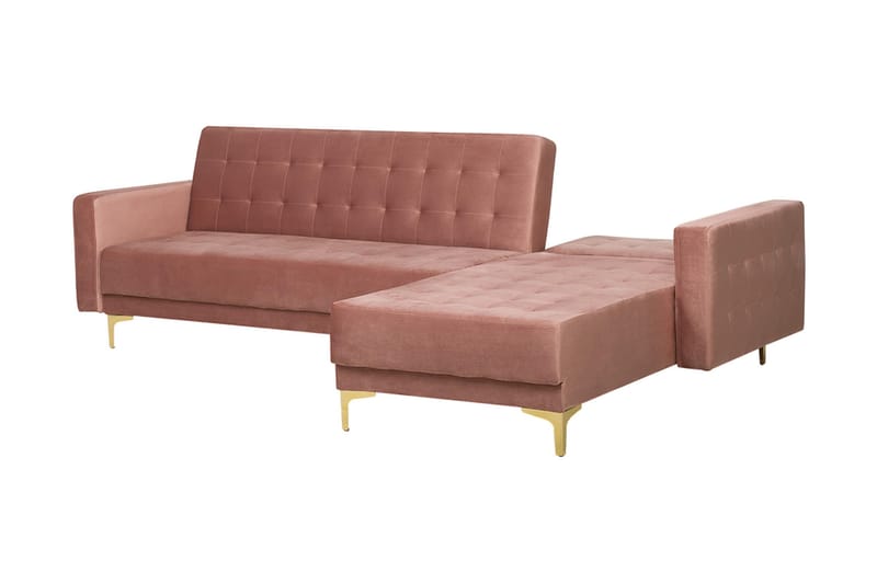 Aberdeen Hjørnesovesofa 267 cm - Rosa - Møbler - Sofaer - Sovesofaer