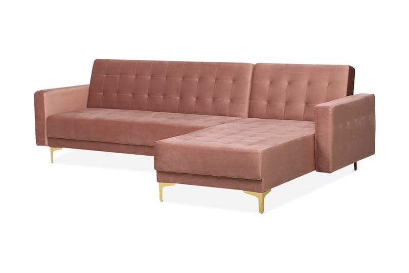 Aberdeen Hjørnesovesofa 267 cm - Rosa - Møbler - Sofaer - Sovesofaer