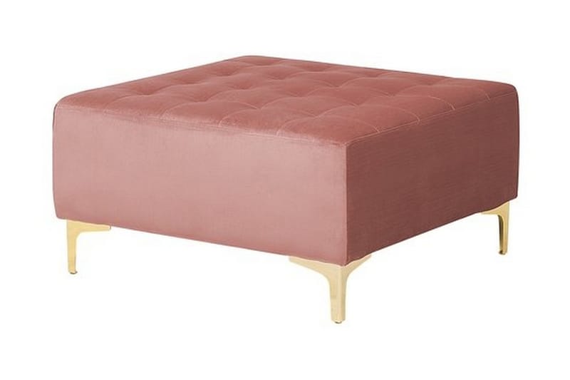 Aberdeen Hjørnesovesofa med Fotskammel 267 cm - Rosa - Møbler - Sofaer - Sovesofaer