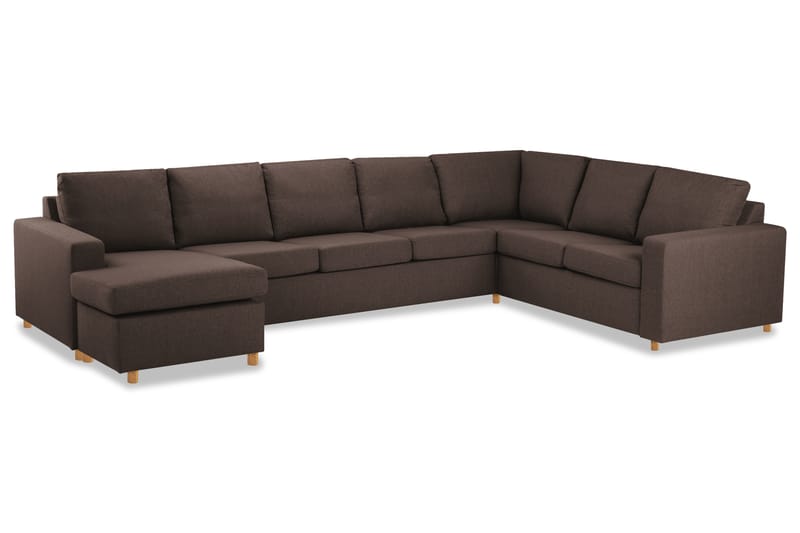 Crazy Hjørnesofa XL med Divan Venstre - Brun - Møbler - Sofaer - Hjørnesofa - Hjørnesofa med divan