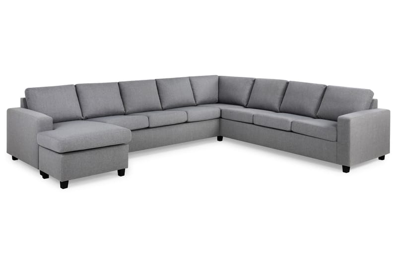 Crazy Hjørnesofa XXL med Divan Venstre - Lysegrå - Møbler - Sofaer - Hjørnesofa - Hjørnesofa med divan