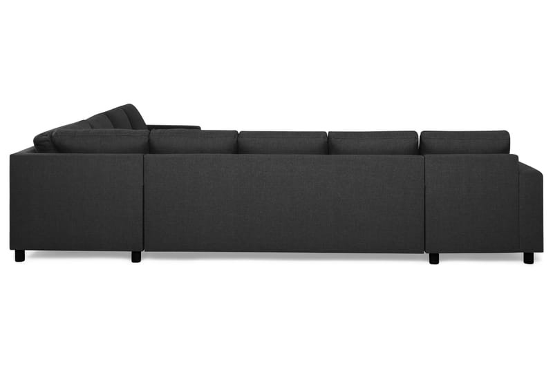 Crazy Stor Hjørnesofa L-formet XXL med Divan Venstre - Mørkgrå - Møbler - Sofaer - Hjørnesofa - Hjørnesofa med divan