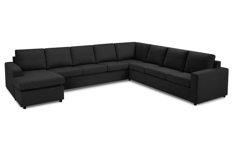 Crazy Stor Hjørnesofa XXL med Divan Vendbar - Mørkgrå / Antrasitt - Møbler - Sofaer - Hjørnesofa - Hjørnesofa med divan