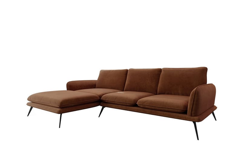 Graystone 3-seters Hjørnesofa - Brun - Møbler - Sofaer - Hjørnesofa