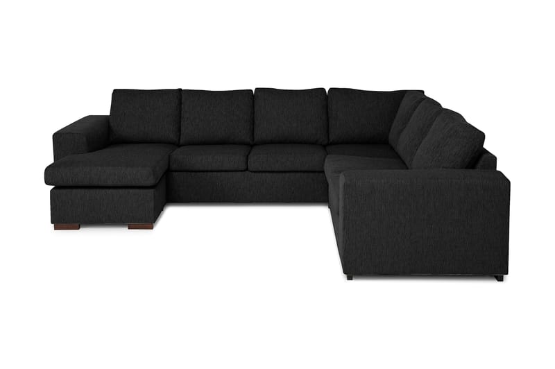 Link Hjørnesofa med Divan Vendbar - Svart - Møbler - Sofaer - Hjørnesofa - Hjørnesofa med divan