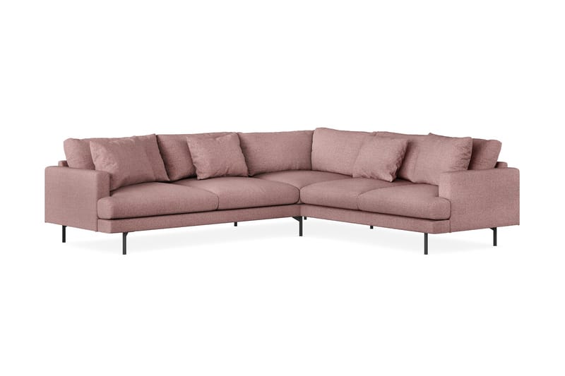 Menard 5-seters Hjørnesofa - Lilla - Skinnsofaer - Hjørnesofa - Fløyel sofaer