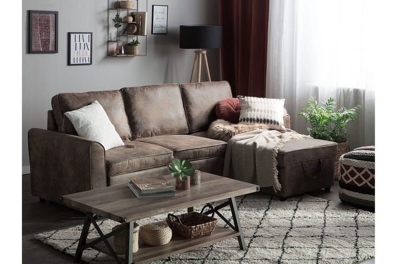 Nesna Hjørnesofa 228 cm - Brun - Møbler - Sofaer - Hjørnesofa