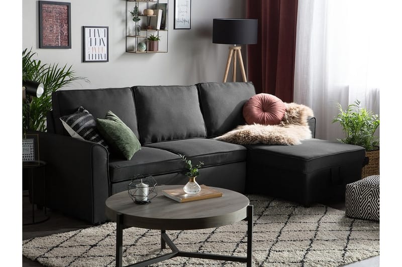 Nesna Hjørnesofa 228 cm - Svart - Møbler - Sofaer - Hjørnesofa