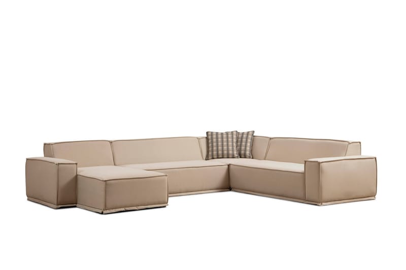 Nightcap Hjørnesofa med Divan 5-seter - Beige - Møbler - Sofaer - Hjørnesofa - Hjørnesofa med divan