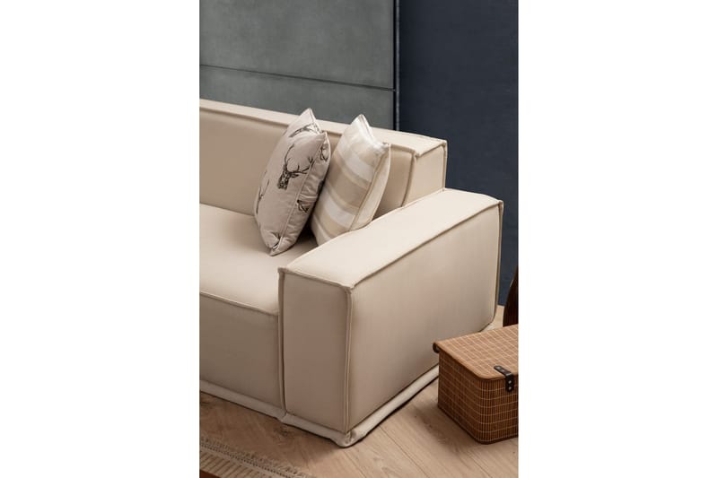 Nightcap Hjørnesofa med Divan 5-seter - Beige - Møbler - Sofaer - Hjørnesofa - Hjørnesofa med divan