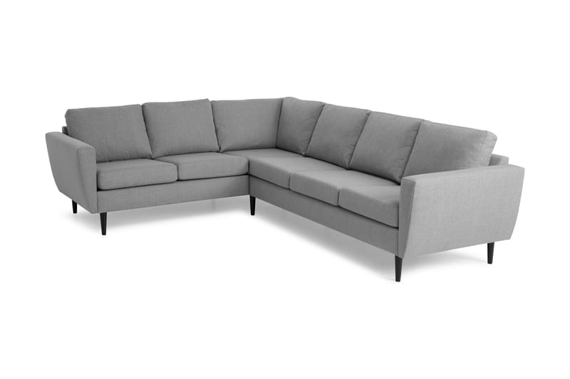 Nordic Hjørnesofa Høyre - Lysegrå/Svart - Møbler - Sofaer - Hjørnesofa