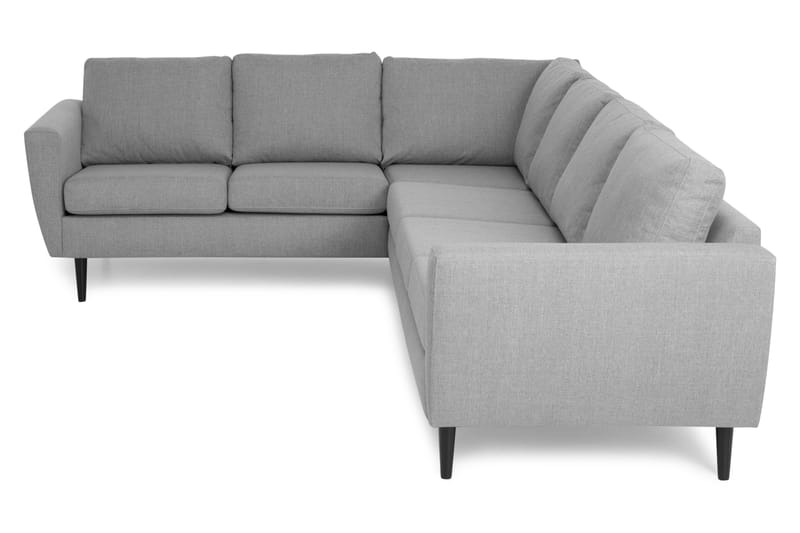 Nordic Hjørnesofa Høyre - Lysegrå/Svart - Møbler - Sofaer - Hjørnesofa