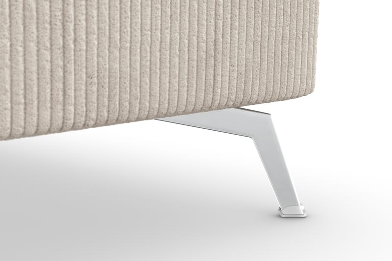 Ocean Lyx Hjørnesofa Vendbar - Beige/Krom - Møbler - Sofaer - Hjørnesofa