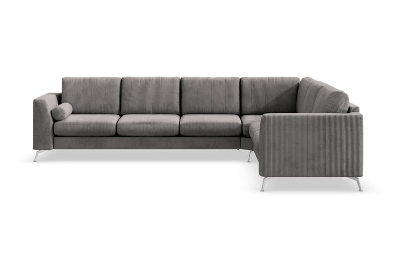 Ocean Lyx Hjørnesofa Vendbar - Mørkegrå/Krom - Møbler - Sofaer - Hjørnesofa