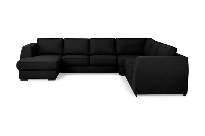 Optus Stor Hjørnesofa med Divan Vendbar 348 cm Bred - Mørk / Svart - Møbler - Sofaer - Hjørnesofa - Hjørnesofa med divan