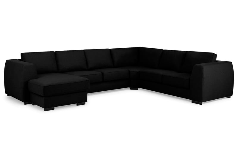 Optus Stor Hjørnesofa med Divan Vendbar 348 cm Bred - Mørk / Svart - Møbler - Sofaer - Hjørnesofa - Hjørnesofa med divan