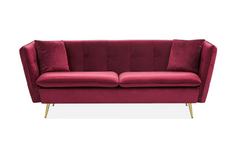 Rosalee Sofa 3-seter - Rød - Møbler - Sofaer - Hjørnesofa