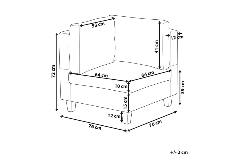 Skintebo Hjørnesofa Høyre - Beige - Møbler - Sofaer - Hjørnesofa