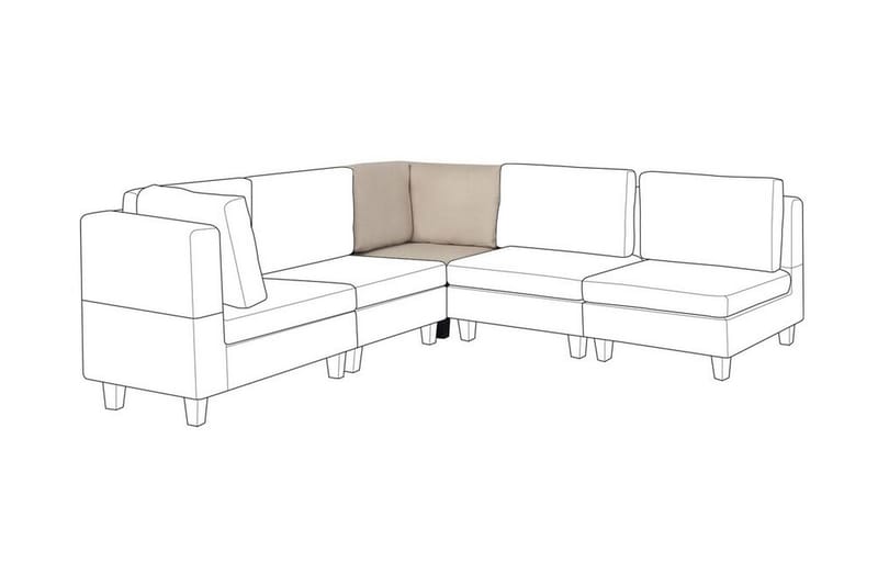 Skintebo Hjørnesofa Høyre - Beige - Møbler - Sofaer - Hjørnesofa