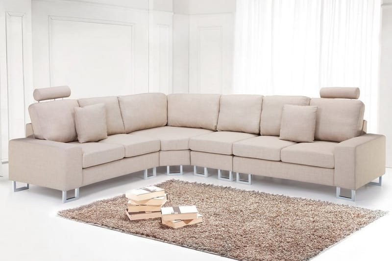 Stockholm Hjørnesofa 293 cm - Beige - Møbler - Sofaer - Hjørnesofa