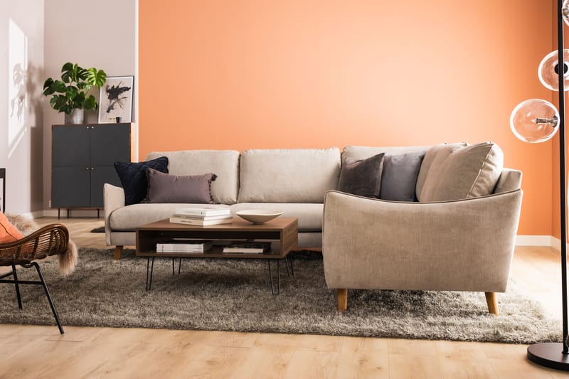 Trend Lyx Hjørnesofa Høyre - Beige - Møbler - Sofaer - Hjørnesofa