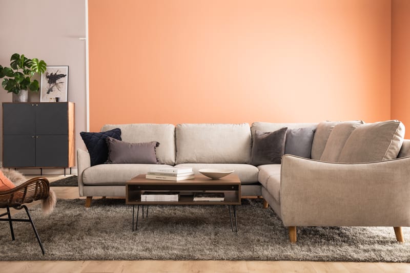 Trend Lyx Hjørnesofa Høyre - Beige - Møbler - Sofaer - Hjørnesofa