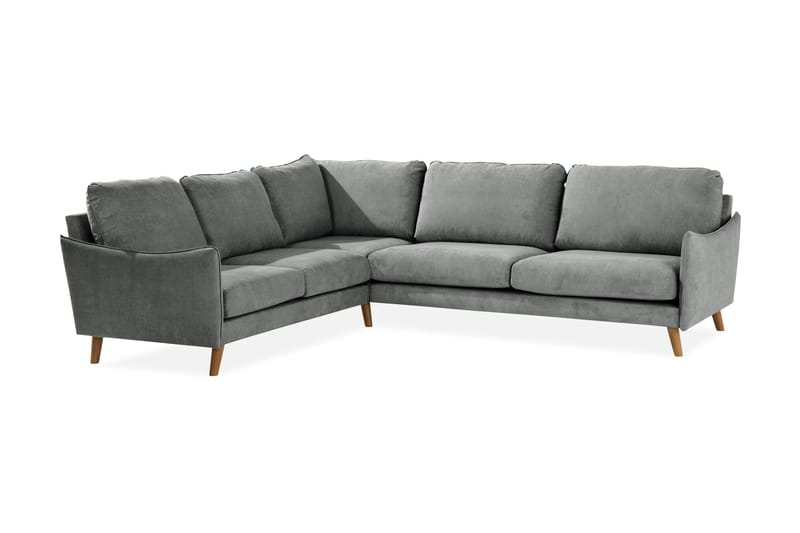 Trend Lyx Hjørnesofa Vendbar - Grå/Eik - Møbler - Sofaer - Hjørnesofa