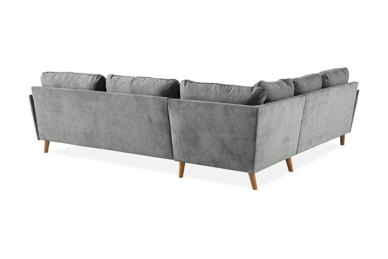 Trend Lyx Hjørnesofa Vendbar - Grå/Eik - Møbler - Sofaer - Hjørnesofa