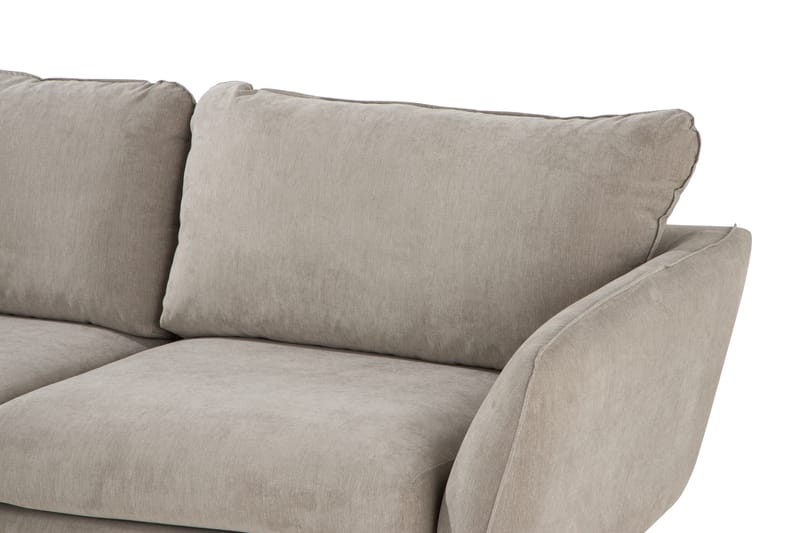 Trend Stor Luksus Hjørnesofa Vendbar L-formet - Beige / Eik - Møbler - Sofaer - Hjørnesofa