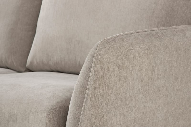 Trend Stor Luksus Hjørnesofa Vendbar L-formet - Beige / Eik - Møbler - Sofaer - Hjørnesofa