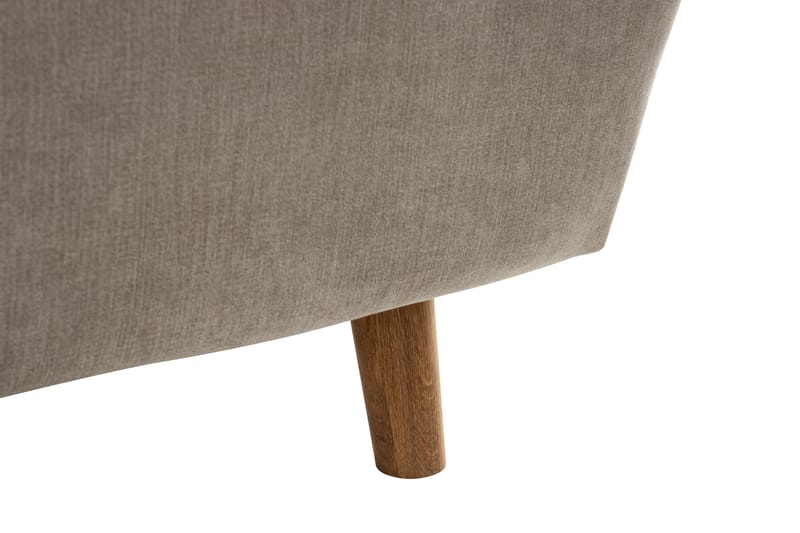 Trend Stor Luksus Hjørnesofa Vendbar L-formet - Beige / Eik - Møbler - Sofaer - Hjørnesofa