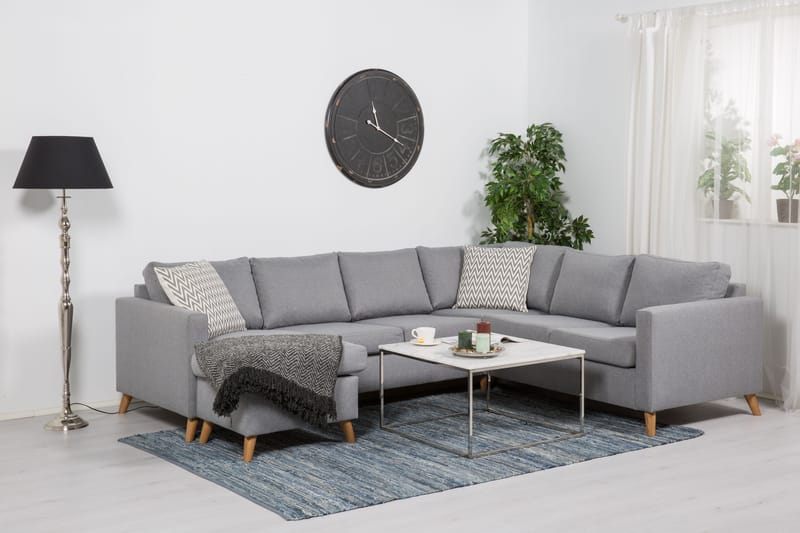 Zero Hjørnesofa med Divan Vendbar - Lysegrå - Møbler - Sofaer - Hjørnesofa - Hjørnesofa med divan