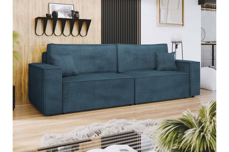 Hobson Sofa 3-seter - Blå - Møbler - Sofaer - Sofa 3 seter