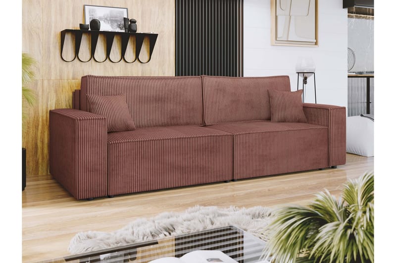 Hobson Sofa 3-seter - Brun - Møbler - Sofaer - Sofa 3 seter