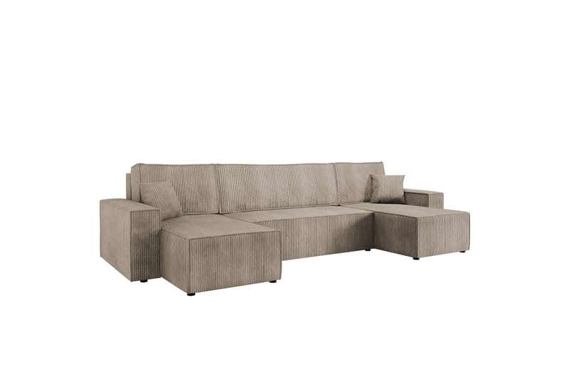 Hobson Sofa Dobbel sjeselong 4-seter - Beige - Møbler - Sofaer - U-sofa