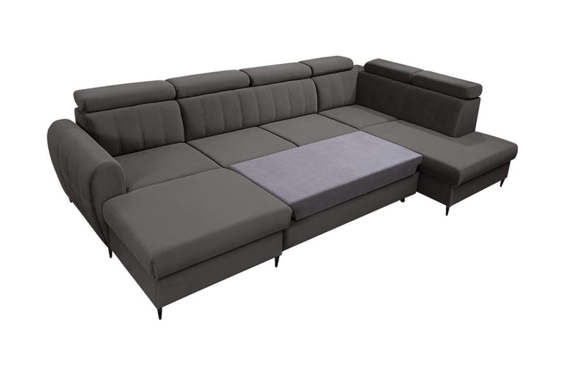 Hoffman Sofa med Divan og Sjeselong 4-seter - Beige - Møbler - Sofaer - U-sofa